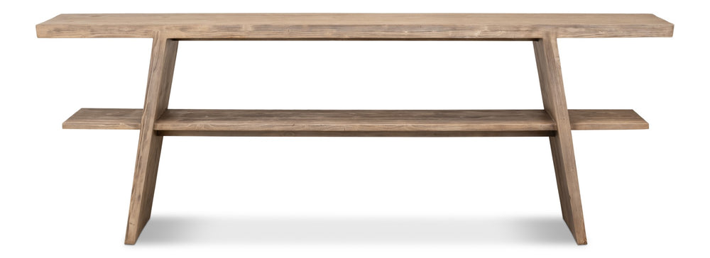 Sarreid Bodega Flaky Pine Finish Console Table - Rustic Charm For Your Home With Timeless Elegance Tan  53340