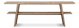 Sarreid Bodega Flaky Pine Finish Console Table - Rustic Charm For Your Home With Timeless Elegance Tan  53340