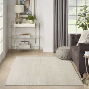 HomeRoots 4' Contemporary Gray and Ivory Abstract Area Rug - Stylish Scandinavian Design for Any Space 6' X 9' 533411