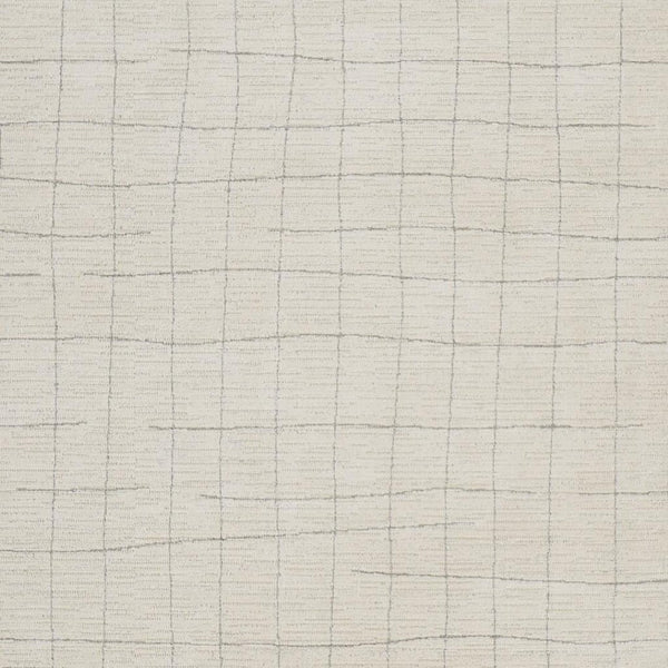 HomeRoots 4' Gray and Ivory Abstract Area Rug - Modern Scandinavian Design for Stylish Comfort and Durability 8' X 10' 533412