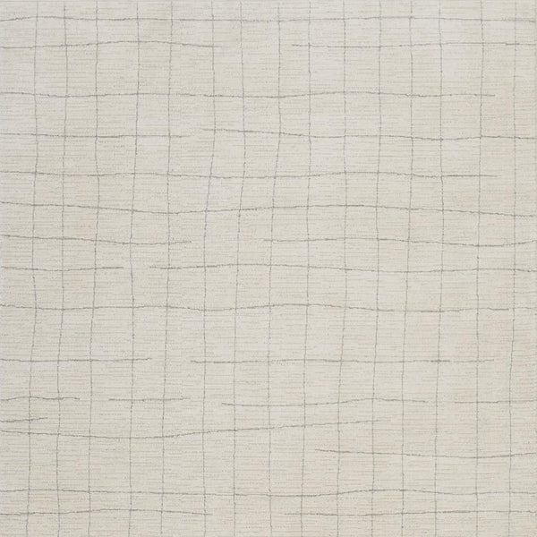 HomeRoots 4' Gray and Ivory Abstract Area Rug - Modern Scandinavian Design for Stylish Comfort and Durability 8' X 10' 533412