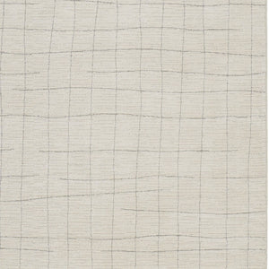 HomeRoots 4' Gray and Ivory Abstract Area Rug - Modern Scandinavian Design for Stylish Comfort and Durability 8' X 10' 533412