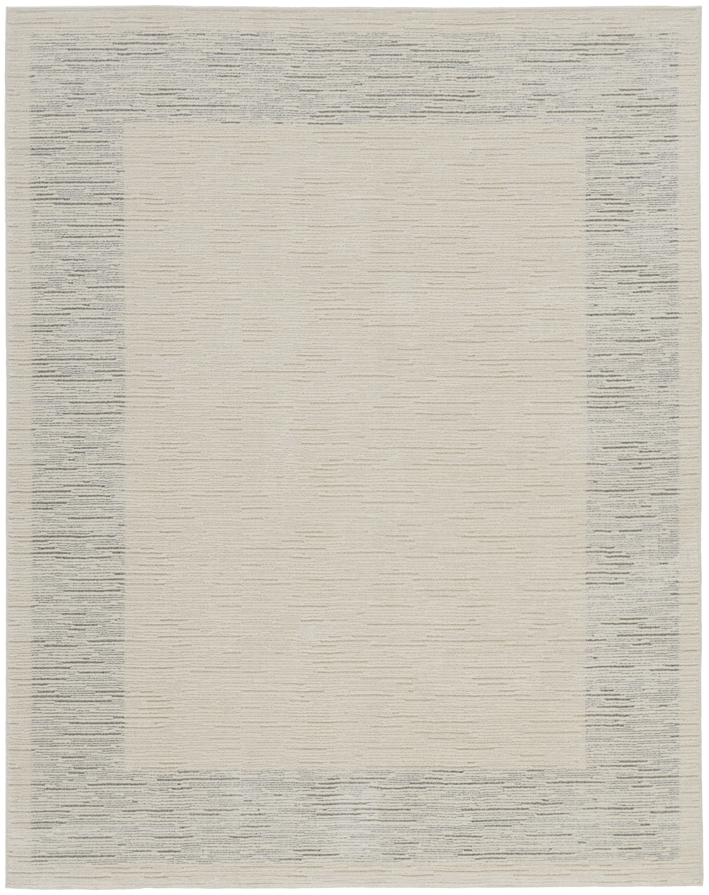 Homeroots 8' X 10' Ivory And Gray Abstract Power Loom Area Rug  Polypropylene 533413