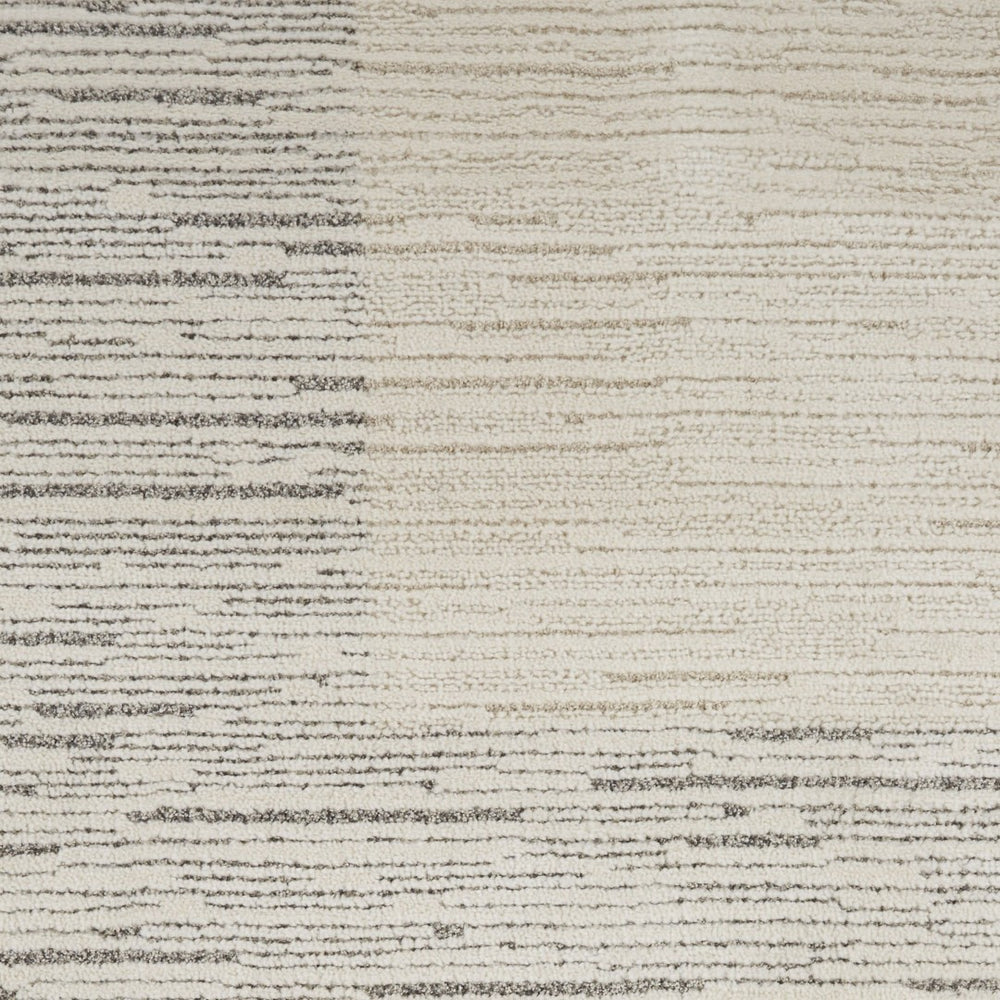 HomeRoots 8' X 10' Ivory and Gray Abstract Power Loom Area Rug - Modern Elegance for Living Spaces & Style 533413