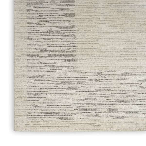 HomeRoots 8' X 10' Ivory and Gray Abstract Power Loom Area Rug - Modern Elegance for Living Spaces & Style 533413