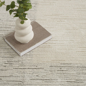 HomeRoots 8' X 10' Ivory and Gray Abstract Power Loom Area Rug - Modern Elegance for Living Spaces & Style 533413