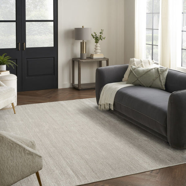 HomeRoots 8' X 10' Modern Beige and Ivory Abstract Area Rug – Luxurious Power Loomed Design for Any Room 533416