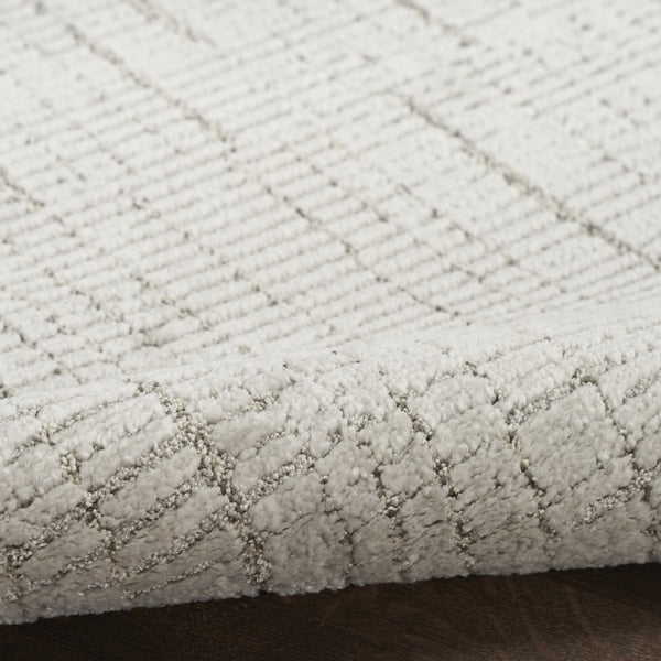 HomeRoots 8' X 10' Gray and Ivory Abstract Power Loomed Area Rug – Modern Elegance for Any Room Décor 533417