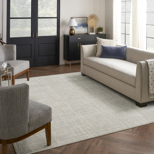 HomeRoots 8' X 10' Gray and Ivory Abstract Power Loomed Area Rug – Modern Elegance for Any Room Décor 533417