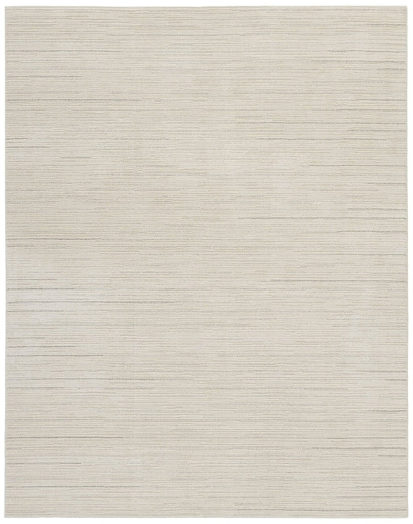 HomeRoots 4' Contemporary Gray and Ivory Abstract Area Rug - Stylish Scandinavian Design for Any Space 8' X 10' 533418