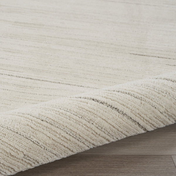 HomeRoots 4' Contemporary Gray and Ivory Abstract Area Rug - Stylish Scandinavian Design for Any Space 8' X 10' 533418