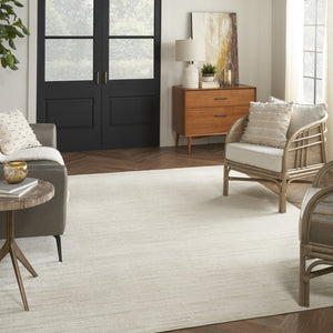 HomeRoots 4' Contemporary Gray and Ivory Abstract Area Rug - Stylish Scandinavian Design for Any Space 8' X 10' 533418