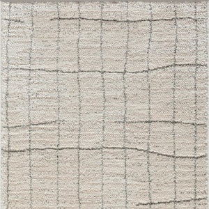 HomeRoots 8' Gray And Ivory Abstract Runner Rug - Durable, Stylish Accent for Hallways, Kitchens & Entryways 533419
