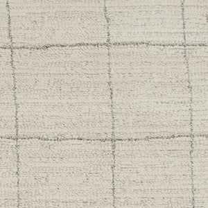 Homeroots 8' Runner Gray And Ivory Abstract Power Loom Runner Rug  Polypropylene,Polyester 533419