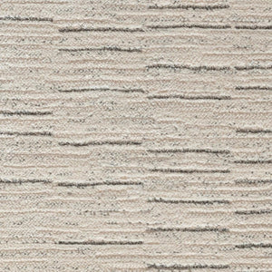 HomeRoots 8' Gray and Ivory Abstract Runner Rug - Modern Design for High-Traffic Areas, Durable & Stylish Décor 533421
