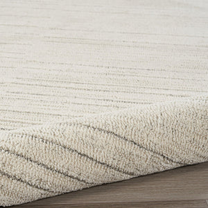 HomeRoots 8' Gray and Ivory Abstract Runner Rug - Modern Design for High-Traffic Areas, Durable & Stylish Décor 533421