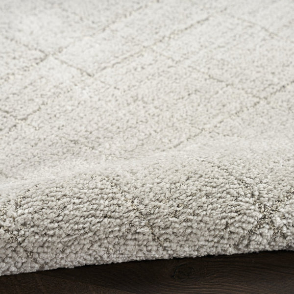 HomeRoots 8' Beige and Gray Abstract Runner Rug - Durable, Stylish, Perfect for Hallways and High-Traffic Areas 533423