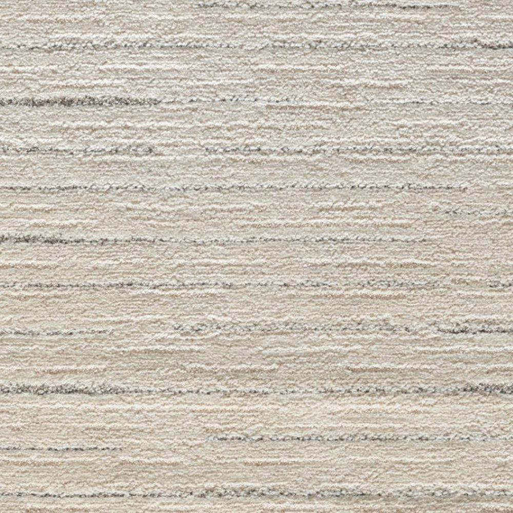 HomeRoots 8' Gray and Ivory Abstract Runner Rug - Modern Power-Loomed Design for Hallways, Kitchens & More! 533425