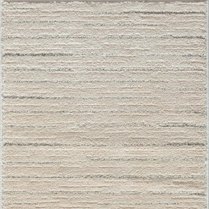 HomeRoots 8' Gray and Ivory Abstract Runner Rug - Modern Power-Loomed Design for Hallways, Kitchens & More! 533425