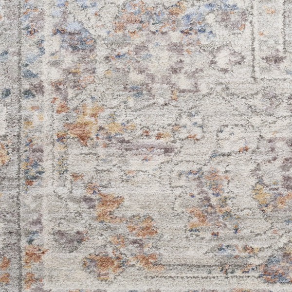 Homeroots 3' X 5' Brown And Blue Oriental Power Loom Distressed Area Rug  Polyester 533453