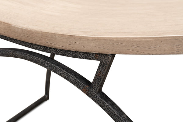 Sarreid Britton Bench - Rustic Flaky Pine Finish With Hand Forged Iron For Stunning Home Decor And Comfort Beige  53346