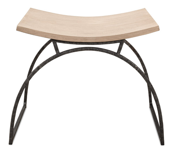 Sarreid Britton Bench - Rustic Flaky Pine Finish With Hand Forged Iron For Stunning Home Decor And Comfort Beige  53346