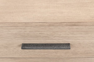 Sarreid Blyth 2 Drawer Chest - Flaky Pine Finish With Hand Forged Iron Accents For Rustic Charm & Storage Beige  53347