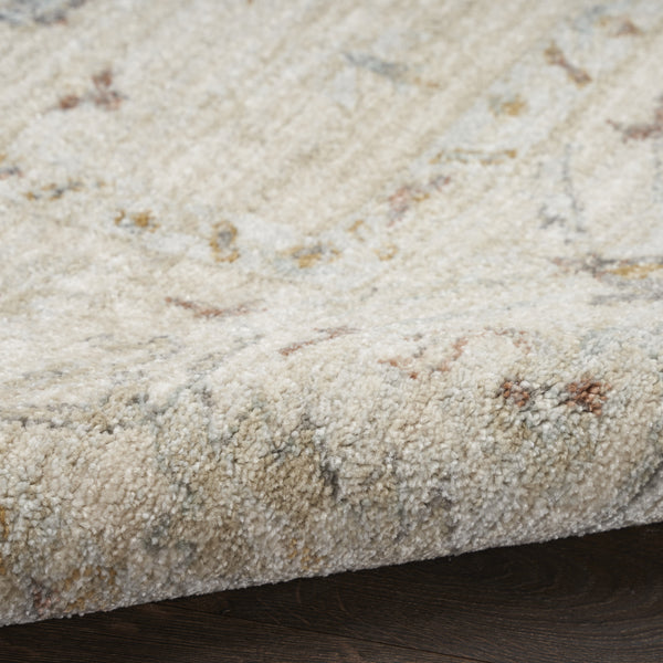 Homeroots 8' Beige And Brown Oriental Power Loom Distressed Runner Rug With Fringe  Polypropylene 533484