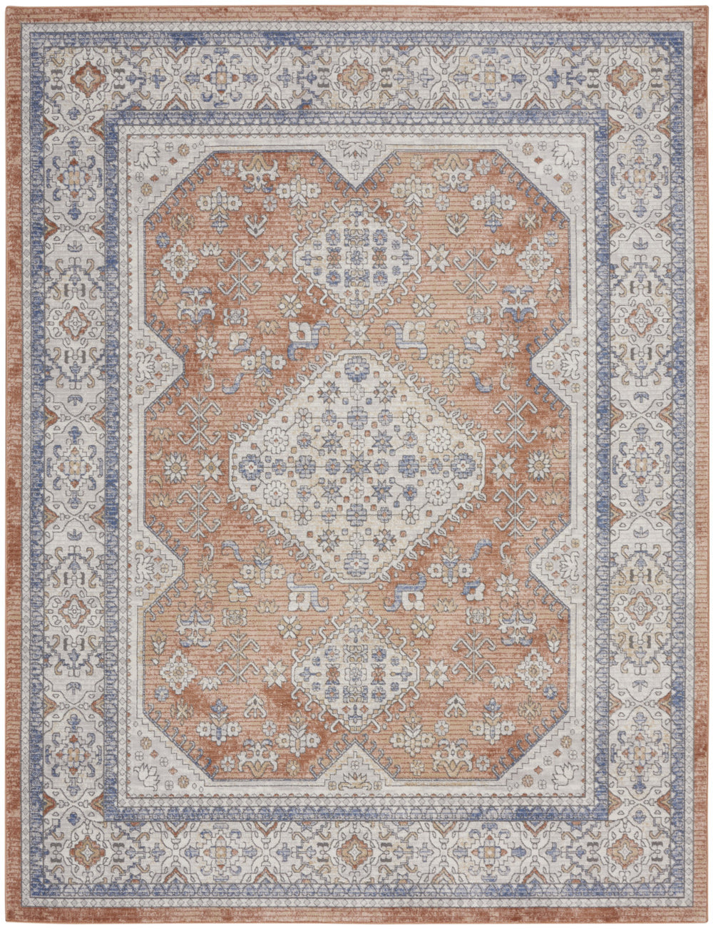 Homeroots 8' X 10' Beige And Bronze Oriental Power Loom Area Rug  Polypropylene 533559