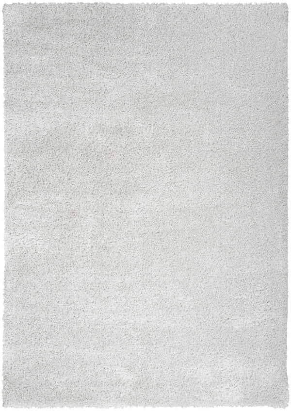 HomeRoots 5' Silver Shag Area Rug – Plush, Modern Design for Ultimate Comfort and Style in Any Space 5' X 7' 533570