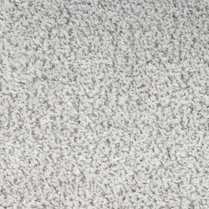 Homeroots 5' X 7' Silver Shag Power Loom Area Rug  Polyester 533570