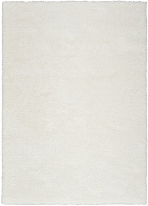 Homeroots 5' X 7' Ivory Shag Power Loom Area Rug  Polyester 533571