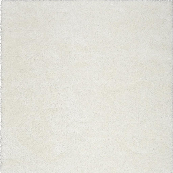 HomeRoots 5' Luxurious Ivory Shag Area Rug - Soft, Cozy, and Stylish Addition for Modern Living Spaces 5' X 7' 533571