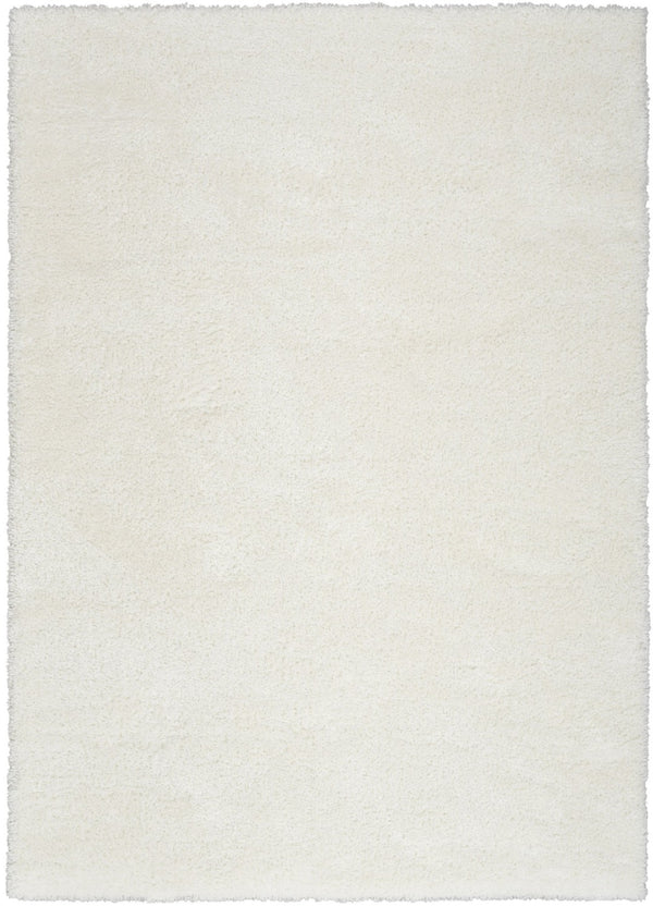 HomeRoots 5' Luxurious Ivory Shag Area Rug - Soft, Cozy, and Stylish Addition for Modern Living Spaces 5' X 7' 533571