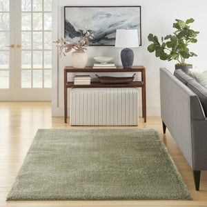 HomeRoots 5' Lush Green Shag Area Rug – Retro-Inspired Comfort for Cozy Living Spaces and Stylish Accents 5' X 7' 533572