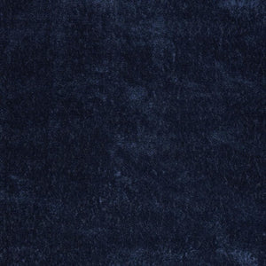HomeRoots 5' Plush Navy Blue Shag Area Rug - Retro-Modern Style for Cozy Living Spaces, Soft Underfoot Comfort 5' X 7' 533573
