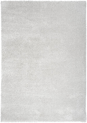 HomeRoots 8' Plush Silver Shag Area Rug - Cozy Texture, Retro Style, Perfect for Living Rooms and Bedrooms 8' X 10' 533574
