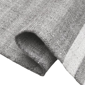 Homeroots 5' X 7' Gray Striped Handmade Stain Resistant Non Skid Indoor Outdoor Area Rug Gray 100% Pet 533581