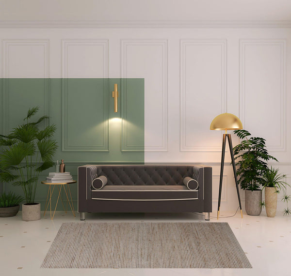 Homeroots 5' X 7' Beige Striped Hand Woven Area Rug Beige Jute 533620