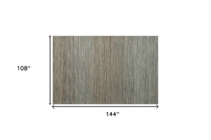 Hand Woven Blue Stripe Area Rug Artisan Flatweave Viscose Accent for Living or Dining Room