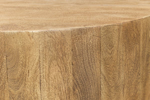 Sarreid Brutus Barnwood Table - Rustic Wheat Finish, Stylish Acacia Wood, & Functional 2 Drawer Design Tan  53369