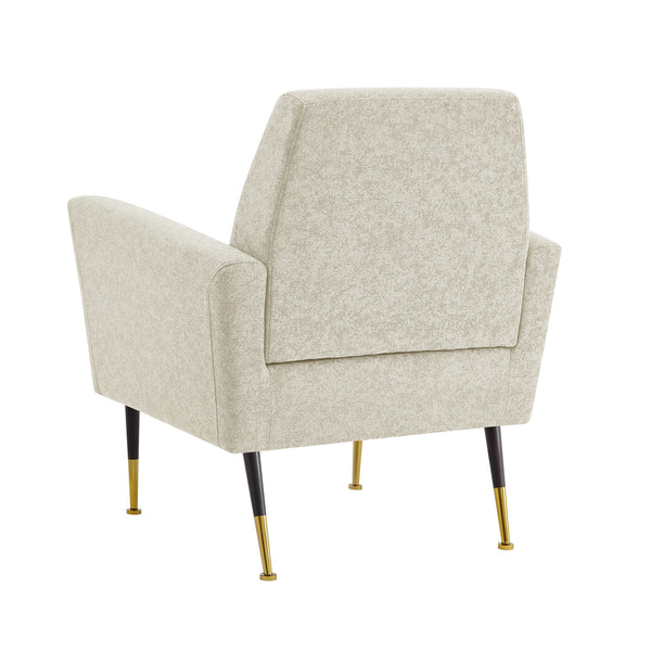 Homeroots 32" Beige And Gold Linen Arm Chair Beige,Linen  533826