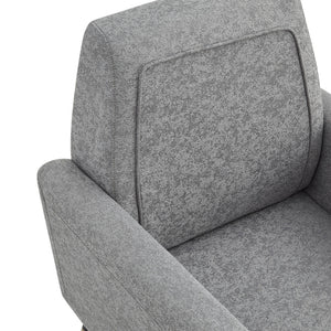 Homeroots 32" Light Gray And Gold Linen Arm Chair Light Grey,Linen  533828