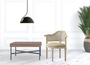 Homeroots 24" Beige Linen Arm Chair Beige  533997