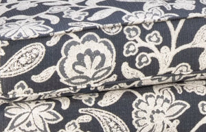 Fusion Awesome Farmhouse Indigo Accent Chair With Reversible Cushion And Stain-resistant Fabric For Durability Indigo,White Ws,100% Polypropylene 532 Sophie Indigo Accent Chair