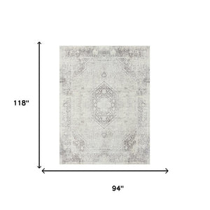 I Need to Create a Common Title That Avoids Mentioning Specific Sizes (5x7, 8x10) but Captures the Key Features: Gray Medallion, Washable, Non-slip, Indoor Area Rug.