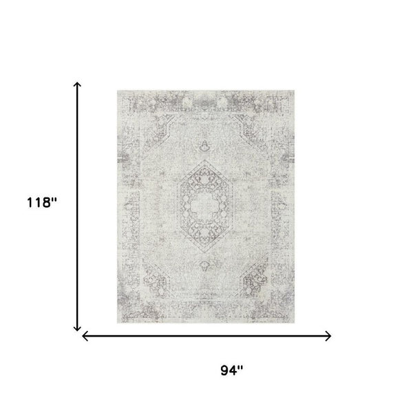 I Need to Create a Common Title That Avoids Mentioning Specific Sizes (5x7, 8x10) but Captures the Key Features: Gray Medallion, Washable, Non-slip, Indoor Area Rug.