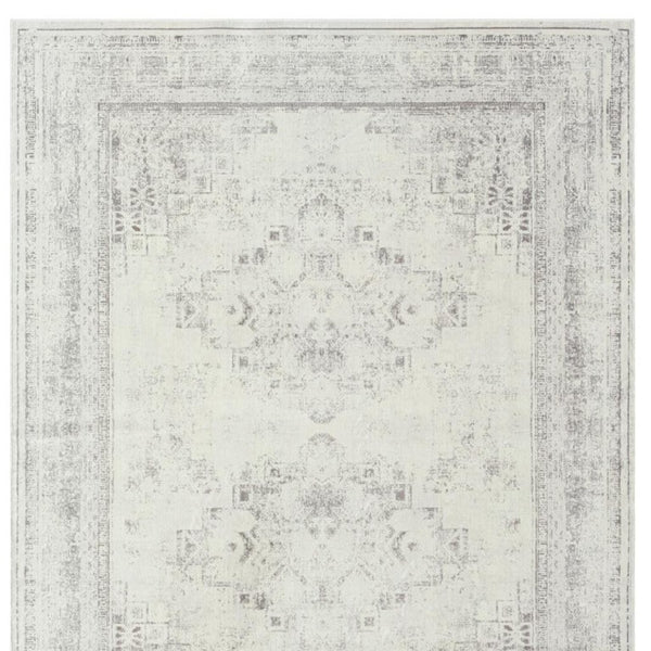 I Need to Create a Common Title That Avoids Mentioning Specific Sizes (5x7, 8x10) but Captures the Key Features: Gray Medallion, Washable, Non-slip, Indoor Area Rug.