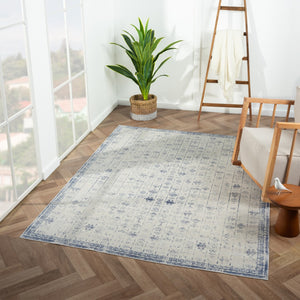 HomeRoots 5' X 7' Gray Abstract Washable Non-Skid Area Rug - Stylish, Durable, and Perfect for High-Traffic Homes 534029