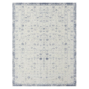 HomeRoots 5' X 7' Gray Abstract Washable Non-Skid Area Rug - Stylish, Durable, and Perfect for High-Traffic Homes 534029